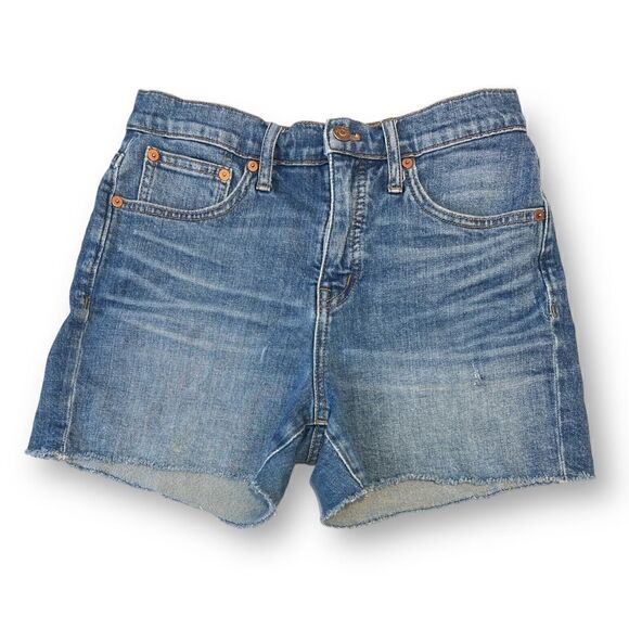 Madewell Denim Jean Distressed Shorts Size 26 - Picture 1 of 4